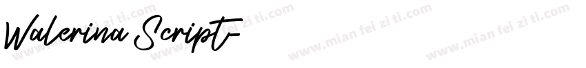 Walerina Script字体转换